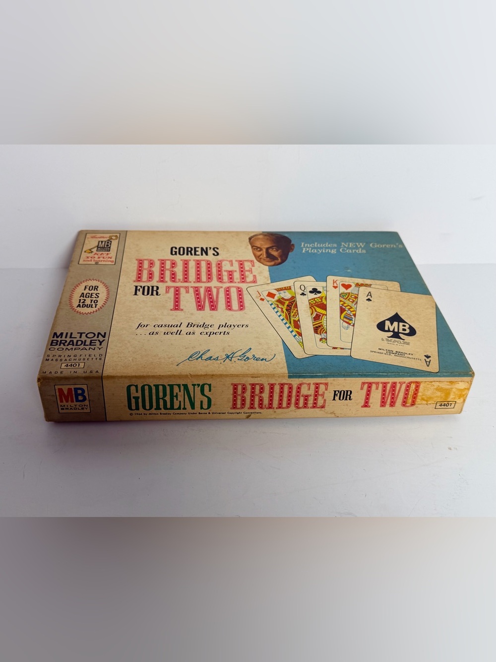 1964 Goren's Bridge for Two Card Board Game Milton Bradley Complete 4401 Vintage - Picture 4 of 5